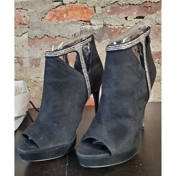 Aldo Womens Sz 6.5 Tilasa Shoe with Heal Stiletto Open Toe Black - Picture 2 of 7